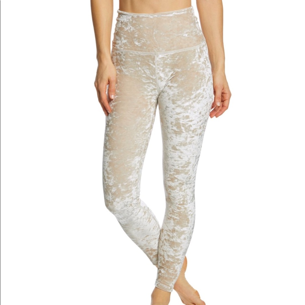 Crushed Velvet Caught In The Midi Legging